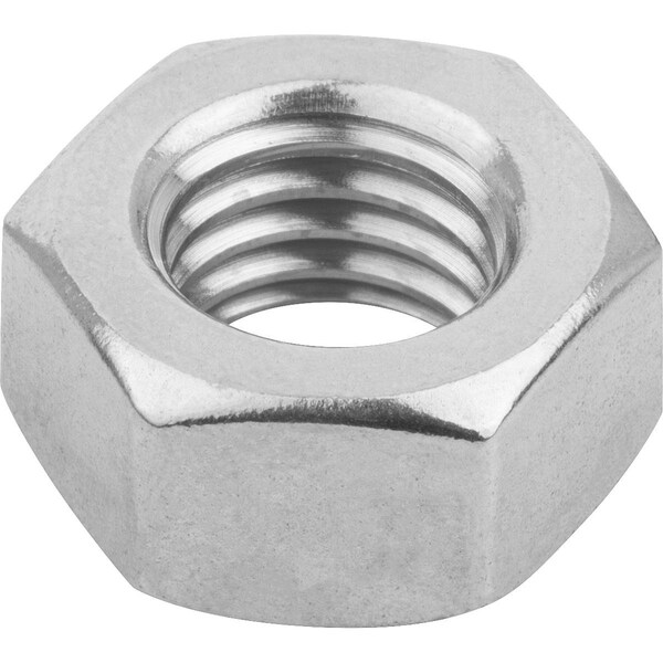 Hex Nut, M24, Stainless Steel, Not Graded, Bright Zinc Plated, 13.20 mm Ht
